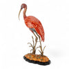 Danny's Fine Porcelain Bird Figure with Bronze Ormolu-Scarlet Ibis