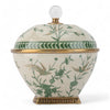 Danny's Fine Porcelain Lidded Box with Bronze Ormolu Verdant Flight