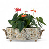 Danny's Fine Porcelain Planter with Bronze Handles-Twine Garden