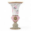 Danny's Fine Porcelain Hexagon Vase with Bronze Ormolu in Pastel Poetic Bird Collection