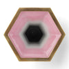 Danny's Fine Porcelain Hexagon Vase with Bronze Ormolu in Pastel Poetic Bird Collection