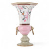 Danny's Fine Porcelain Hexagon Vase with Bronze Ormolu in Pastel Poetic Bird Collection
