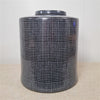 Danny's Fine Porcelain Porcelain Round Jar Geometric Pattern – B671 - CLOSEOUT