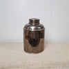 Danny's Fine Porcelain Porcelain Round Jar Metallic with Bronze Ormolu – B793 - CLOSEOUT