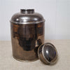 Danny's Fine Porcelain Porcelain Round Jar Metallic with Bronze Ormolu – B793 - CLOSEOUT