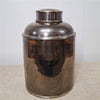 Danny's Fine Porcelain Porcelain Round Jar Metallic with Bronze Ormolu – B793 - CLOSEOUT