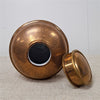 Danny's Fine Porcelain Porcelain Round Jar Metallic Gold with Bronze Ormolu – B793 - CLOSEOUT
