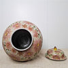 Danny's Fine Porcelain Porcelain Round Jar Pretty Pink Flowers Iii – J296 - CLOSEOUT