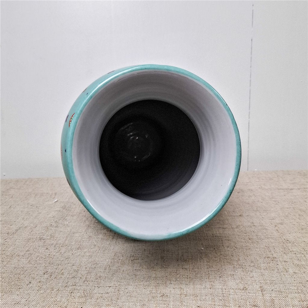 Danny's Fine Porcelain Porcelain Round Vase Tessellations I - CLOSEOUT