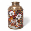 Danny's Fine Porcelain Porcelain Round Jar Portrait V with Bronze Ormolu – B793 - CLOSEOUT