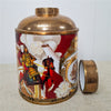 Danny's Fine Porcelain Porcelain Round Jar Warrior with Bronze Ormolu – B793 - CLOSEOUT