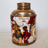 Danny's Fine Porcelain Porcelain Round Jar Warrior with Bronze Ormolu – B793 - CLOSEOUT