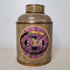 Danny's Fine Porcelain Porcelain Round Jar Constellation [Le] with Bronze Ormolu – B793 - CLOSEOUT