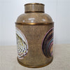Danny's Fine Porcelain Porcelain Round Jar Constellation [Le] with Bronze Ormolu – B793 - CLOSEOUT