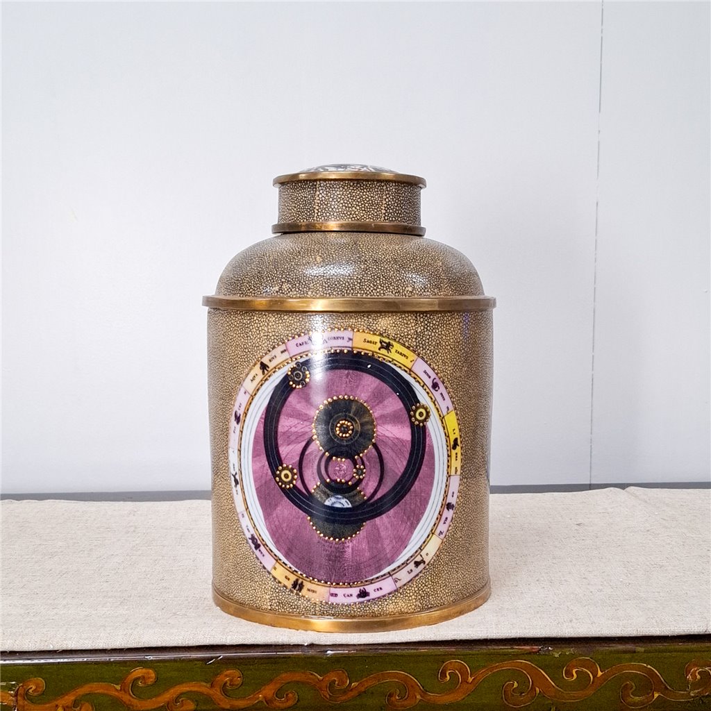 Danny's Fine Porcelain Porcelain and Bronze Ormolu Jar Constellation [Le] – B793 - CLOSEOUT