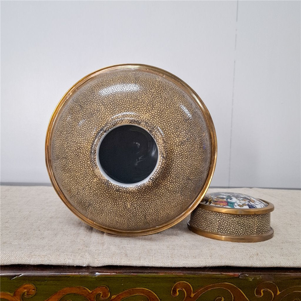 Danny's Fine Porcelain Porcelain and Bronze Ormolu Jar Constellation [Le] – B793 - CLOSEOUT