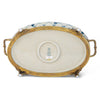 Danny's Fine Porcelain Oval Basin with Bronze Ormolu - Trellis Bloom