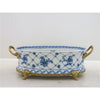 Danny's Fine Porcelain Oval Basin with Bronze Ormolu - Trellis Bloom