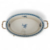 Danny's Fine Porcelain Oval Basin with Bronze Ormolu - Trellis Bloom