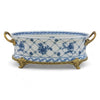 Danny's Fine Porcelain Oval Basin with Bronze Ormolu - Trellis Bloom
