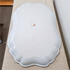 Danny's Fine Porcelain Scalloped Silver Decorative Tray - CLOSEOUT
