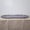 Danny's Fine Porcelain Scalloped Silver Decorative Tray - CLOSEOUT