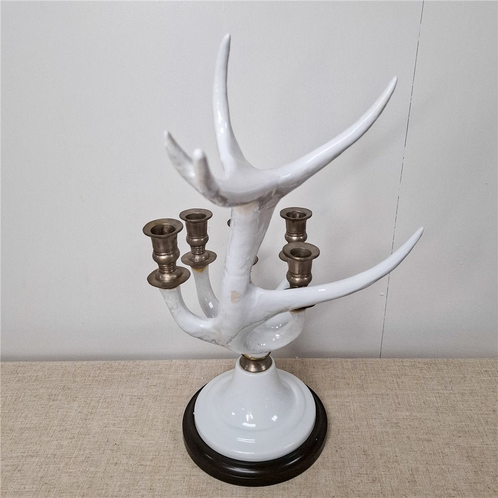 Danny's Fine Porcelain Antler Style Candle Holder - CLOSEOUT