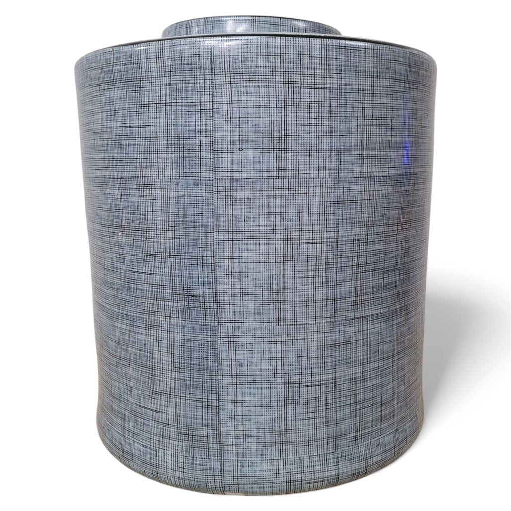 Danny's Fine Porcelain Gray Linen Texture Planter - CLOSEOUT