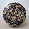 Danny's Fine Porcelain Black Floral Porcelain Garden Stool - CLOSEOUT