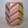 Danny's Fine Porcelain Colorful Chevron Porcelain Vase - CLOSEOUT