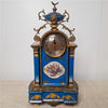 Danny's Fine Porcelain Blue Porcelain Bronze Ormolu Clock - CLOSEOUT