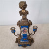Danny's Fine Porcelain Blue Porcelain Ormolu Candelabra - CLOSEOUT