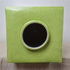 Danny's Fine Porcelain Green Square Tapered Vase - CLOSEOUT