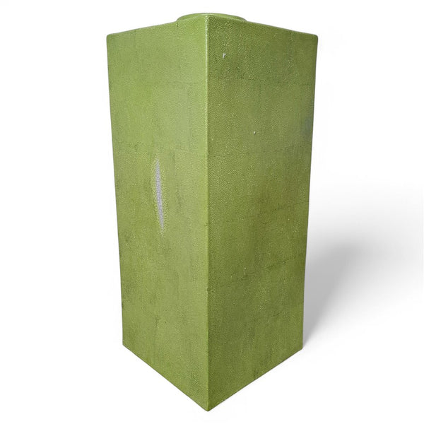 Danny's Fine Porcelain Green Square Tapered Vase - CLOSEOUT
