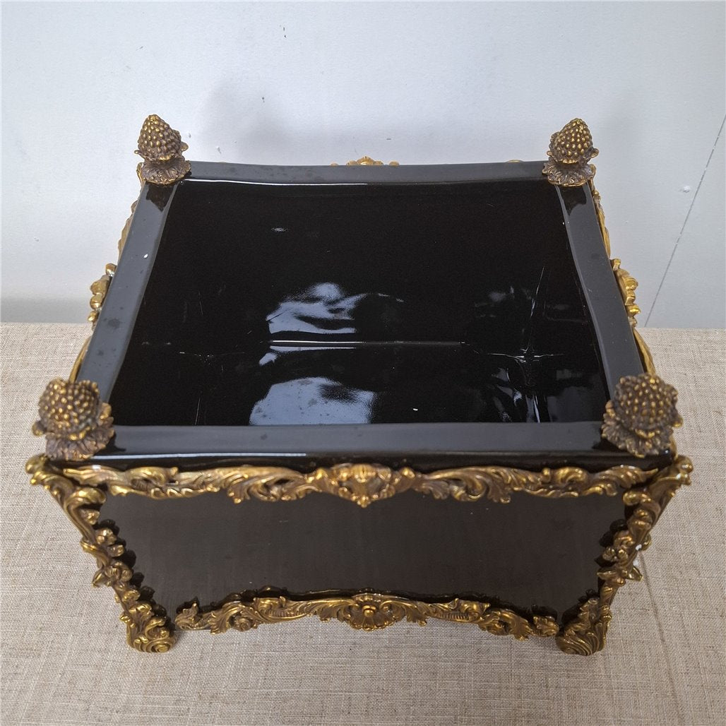 Danny's Fine Porcelain Bronze Ormolu Planter - CLOSEOUT