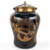 Danny's Fine Porcelain Black Gold Covered Jar - CLOSEOUT