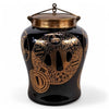 Danny's Fine Porcelain Black Gold Covered Jar - CLOSEOUT