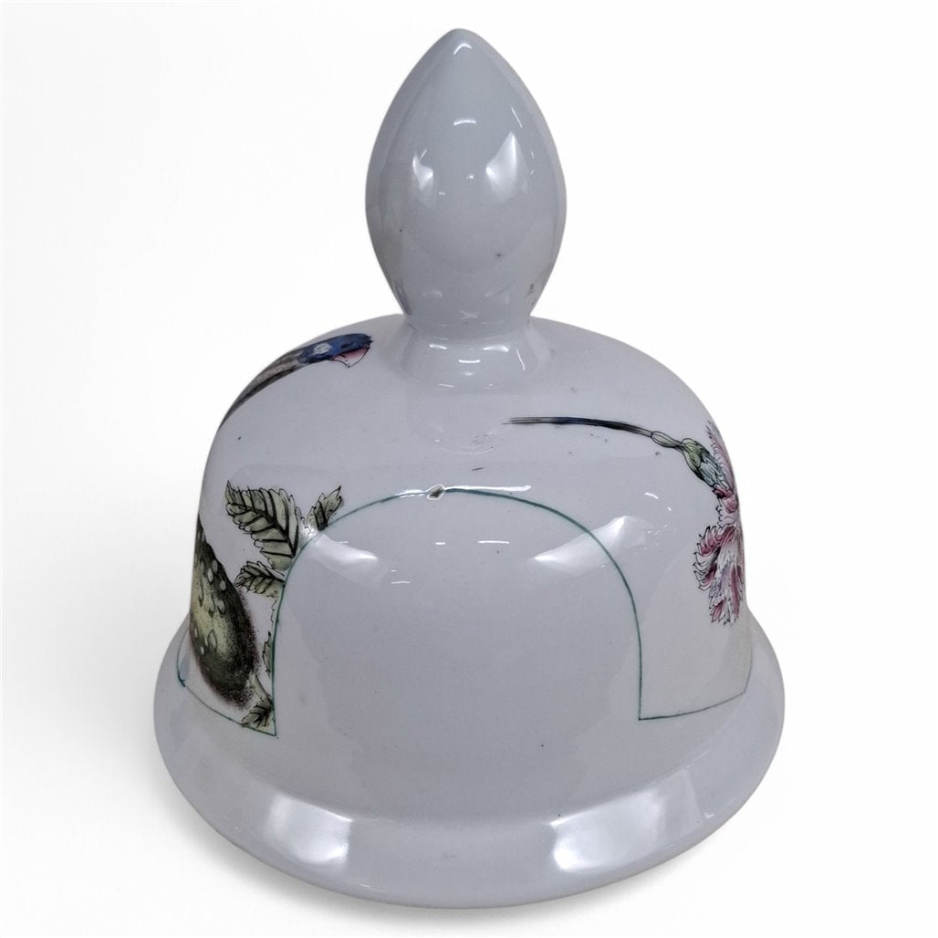 Danny's Fine Porcelain Garden Fan Tall Covered Jar - CLOSEOUT