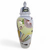 Danny's Fine Porcelain Garden Fan Tall Covered Jar - CLOSEOUT