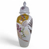 Danny's Fine Porcelain Garden Fan Tall Covered Jar - CLOSEOUT
