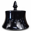 Danny's Fine Porcelain Black Fan Porcelain Covered Jar - CLOSEOUT