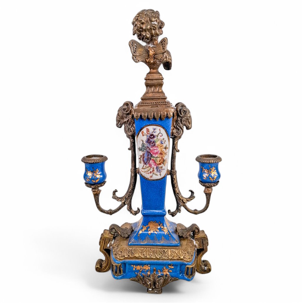 Danny's Fine Porcelain Bronze Ormolu Lion Lamp Base - CLOSEOUT