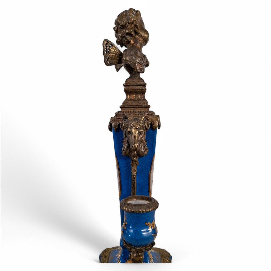 Danny's Fine Porcelain Bronze Ormolu Lion Lamp Base - CLOSEOUT