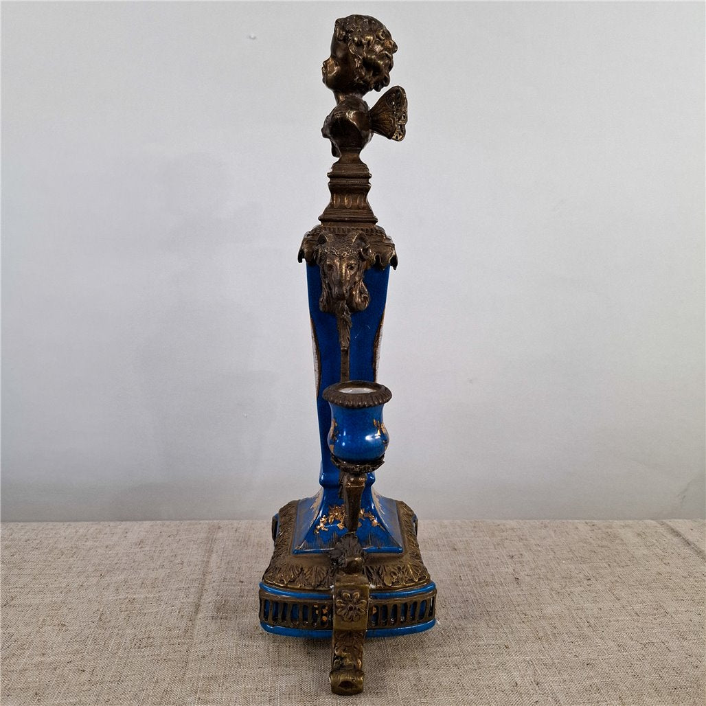 Danny's Fine Porcelain Bronze Ormolu Lion Lamp Base - CLOSEOUT