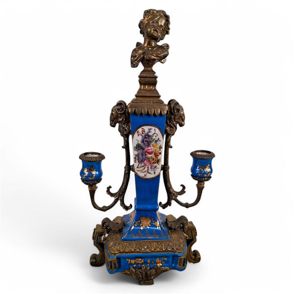 Danny's Fine Porcelain Bronze Ormolu Lion Lamp Base - CLOSEOUT