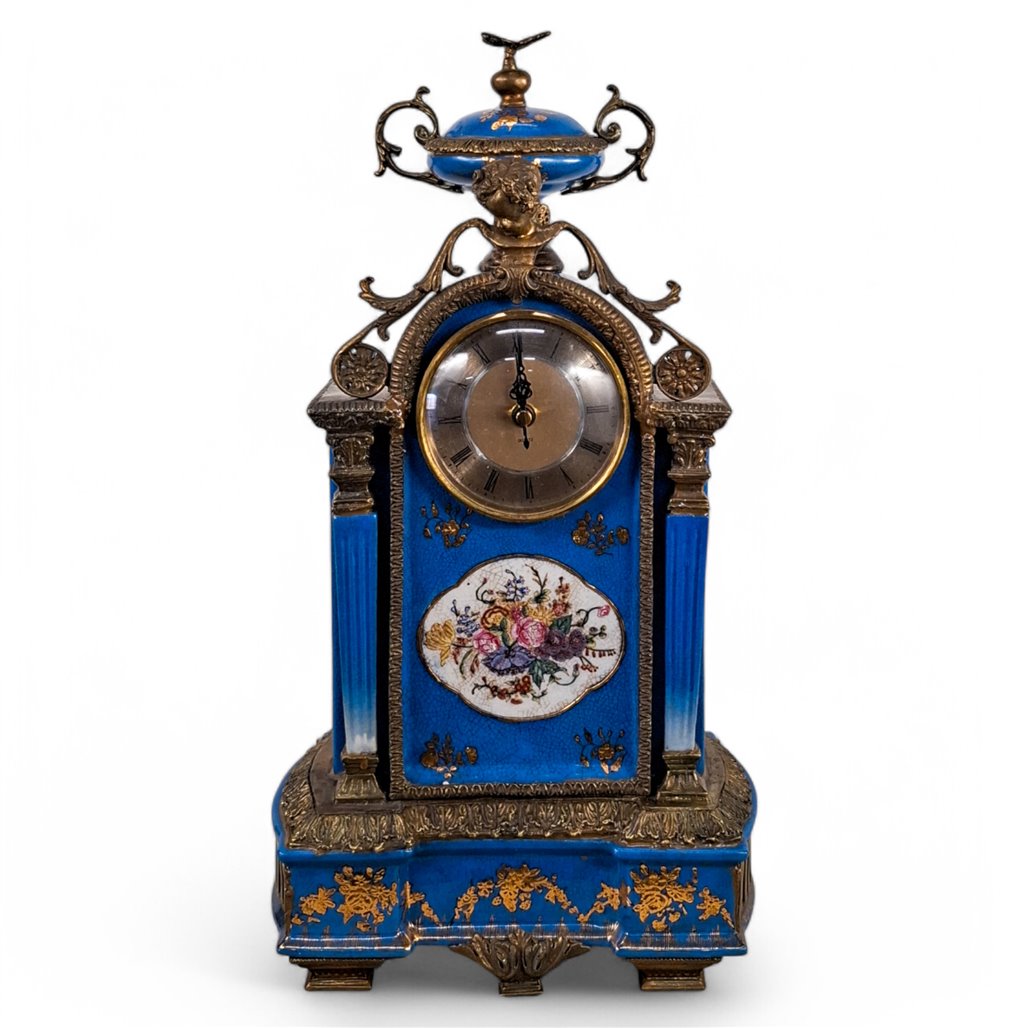 Danny's Fine Porcelain Decorative Mantel Clock - CLOSEOUT