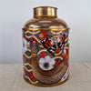 Danny's Fine Porcelain Porcelain Round Jar Portrait V with Bronze Ormolu – B793 - CLOSEOUT