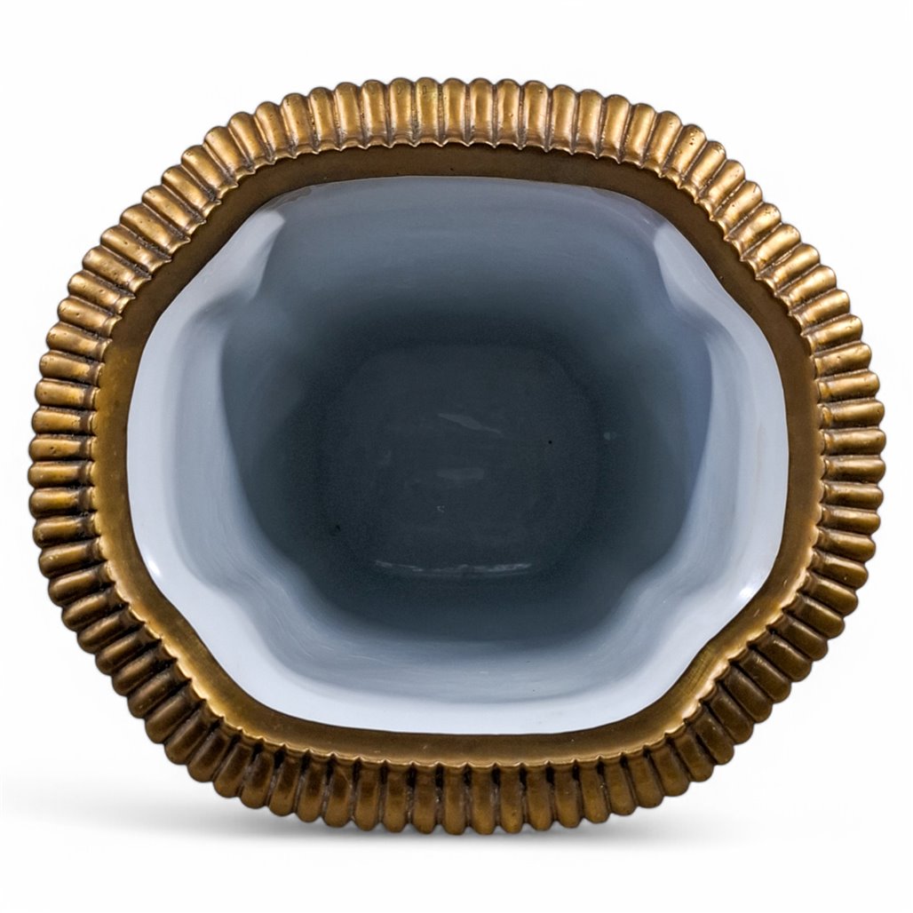 Danny's Fine Porcelain Porcelain Vase with Bronze Ormolu - CLOSEOUT
