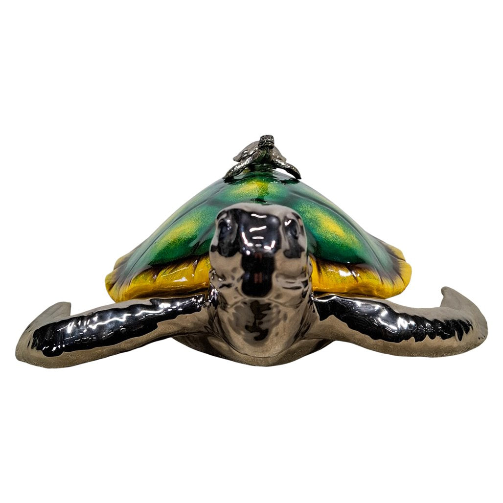 Danny's Fine Porcelain Sea Turtle Covered Box - CLOSEOUT