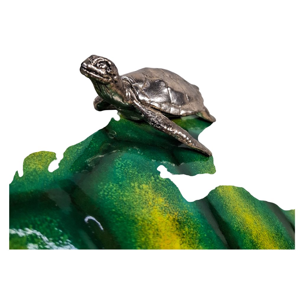 Danny's Fine Porcelain Sea Turtle Covered Box - CLOSEOUT